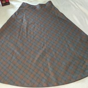 Vintage Stage West By Prior Wool Plaid Skirt Small
